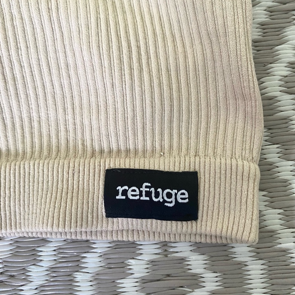 Refuge halter cross back top